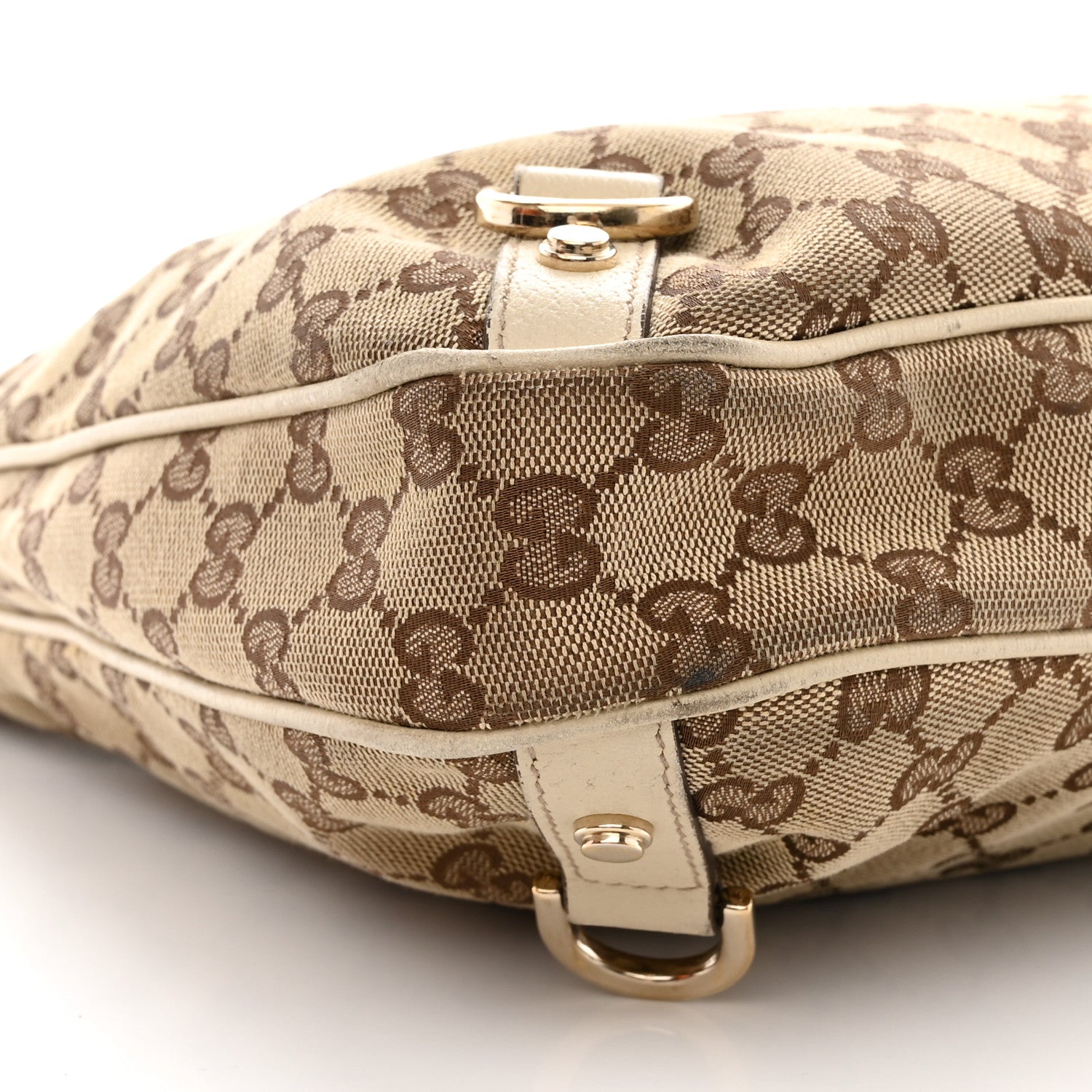 Gucci Monogram Large Abbey D Ring Hobo Off White 9 of 14
