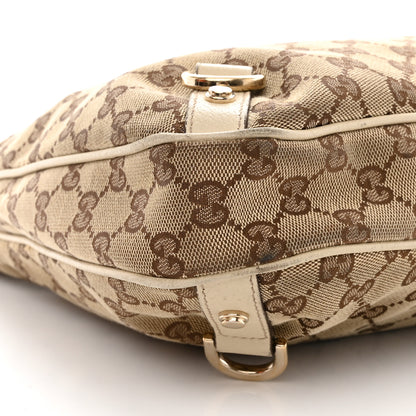 Gucci Monogram Large Abbey D Ring Hobo Off White 9 of 14