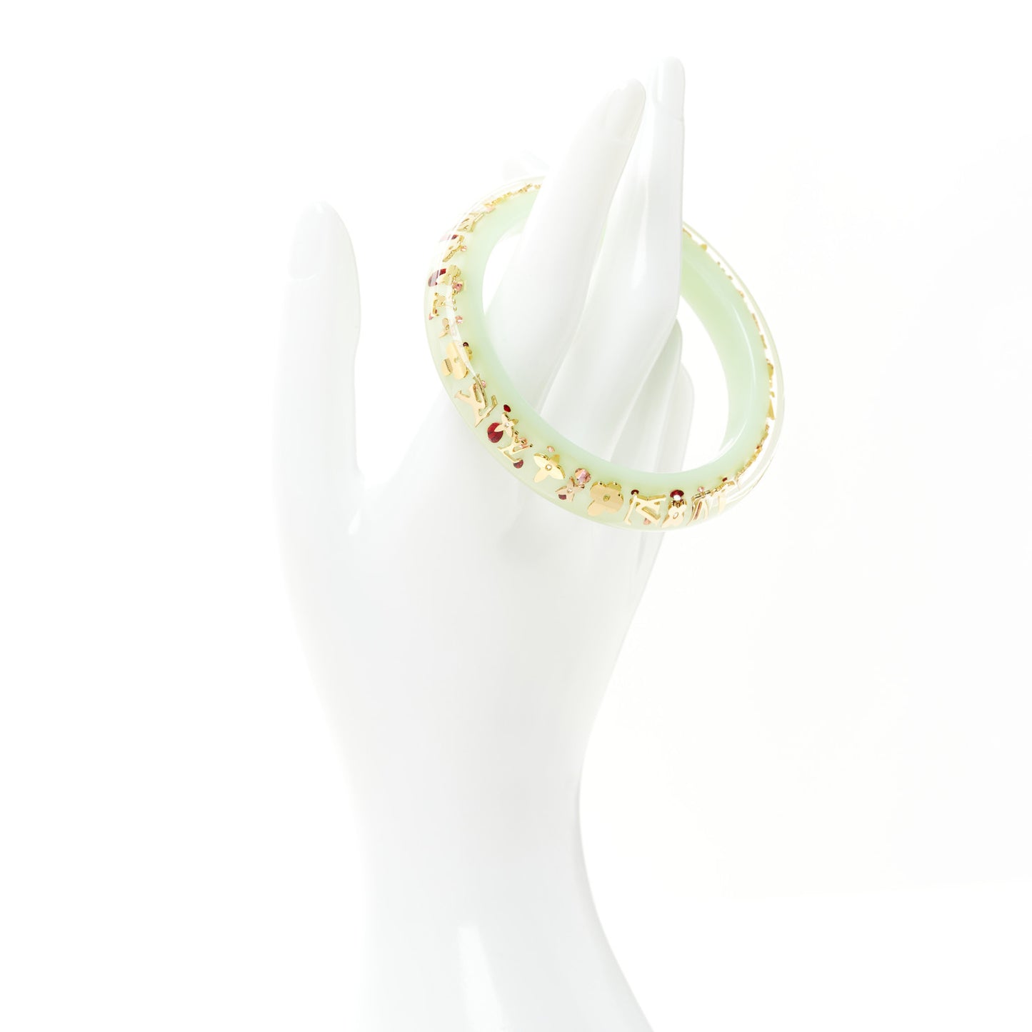 Resin Swarovski PM Inclusion Bracelet Peppermint