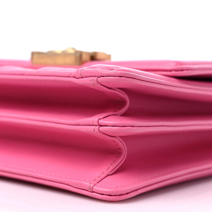 Chanel Caviar Quilted North South Boy Flap Pink 9 of 9