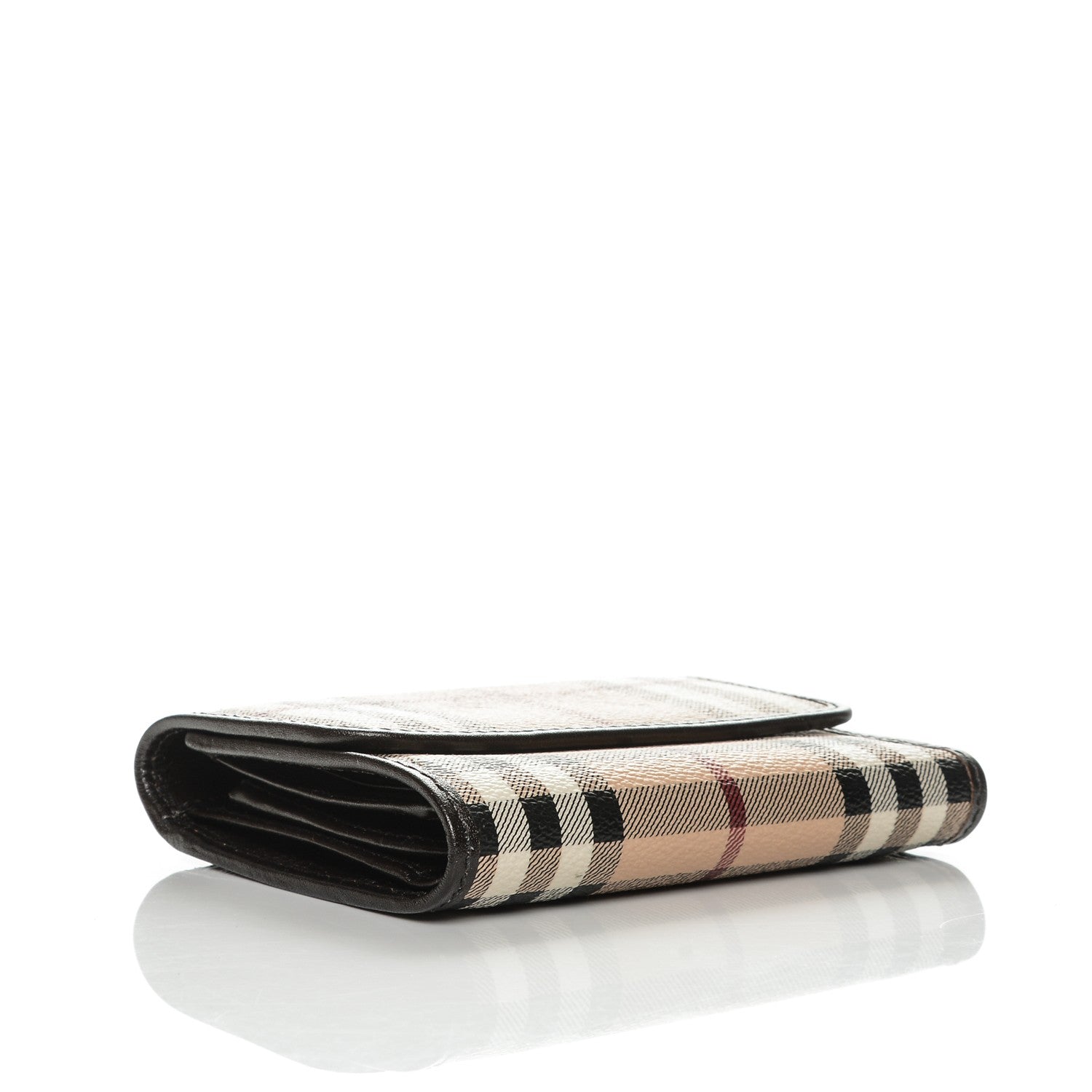 Burberry Haymarket Check Medium Bellfield ID Wallet Chocolate 4 of 6