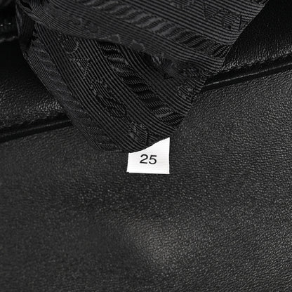 Prada Nappa Triangle Stitched Large Spectrum Bag Black 7 of 14