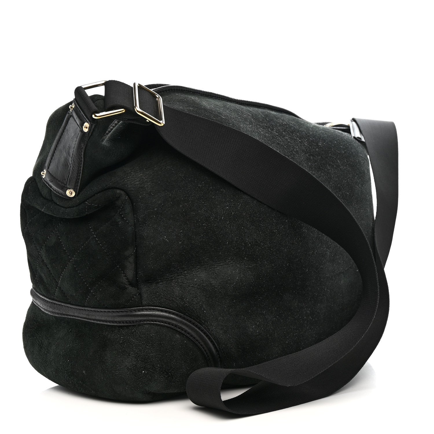 Chanel Suede Sparkling Winter Messenger Black 3 of 14