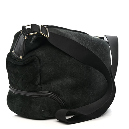 Chanel Suede Sparkling Winter Messenger Black 3 of 14