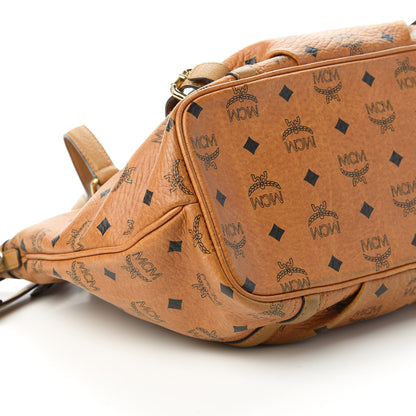MCM Visetos Medium Essentials Shopper Tote Cognac 6 of 15