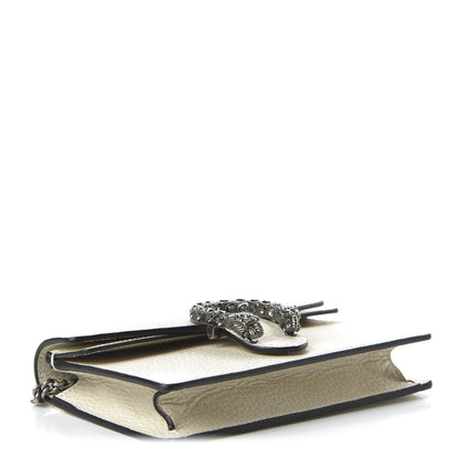 Gucci Dollar Calfskin Crystal Super Mini Dionysus Shoulder Bag Mystic White Black Diamond 4 of 9