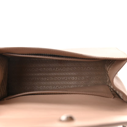 Prada Saffiano Cuir Calfskin Monochrome Envelope Flap Chain Shoulder Bag Cipria 5 of 11