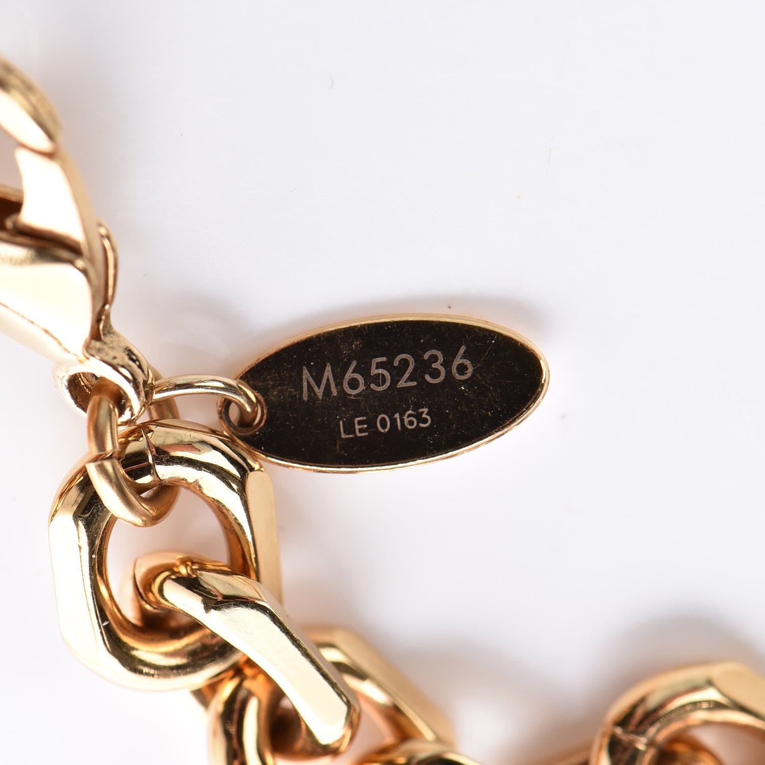Louis Vuitton Monogram Hide and Seek Necklace Gold 6 of 7
