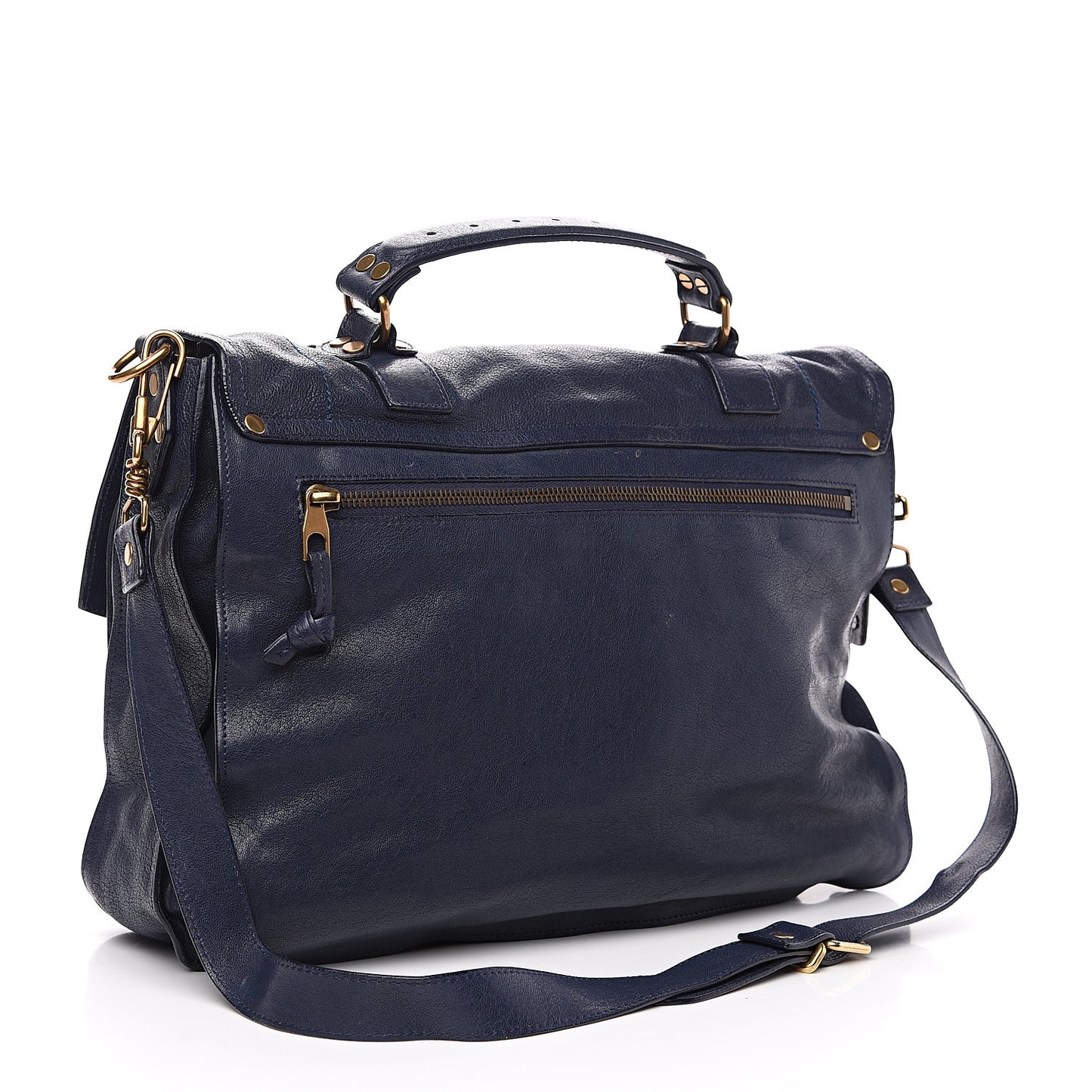 Lambskin Large PS1 Satchel Midnight
