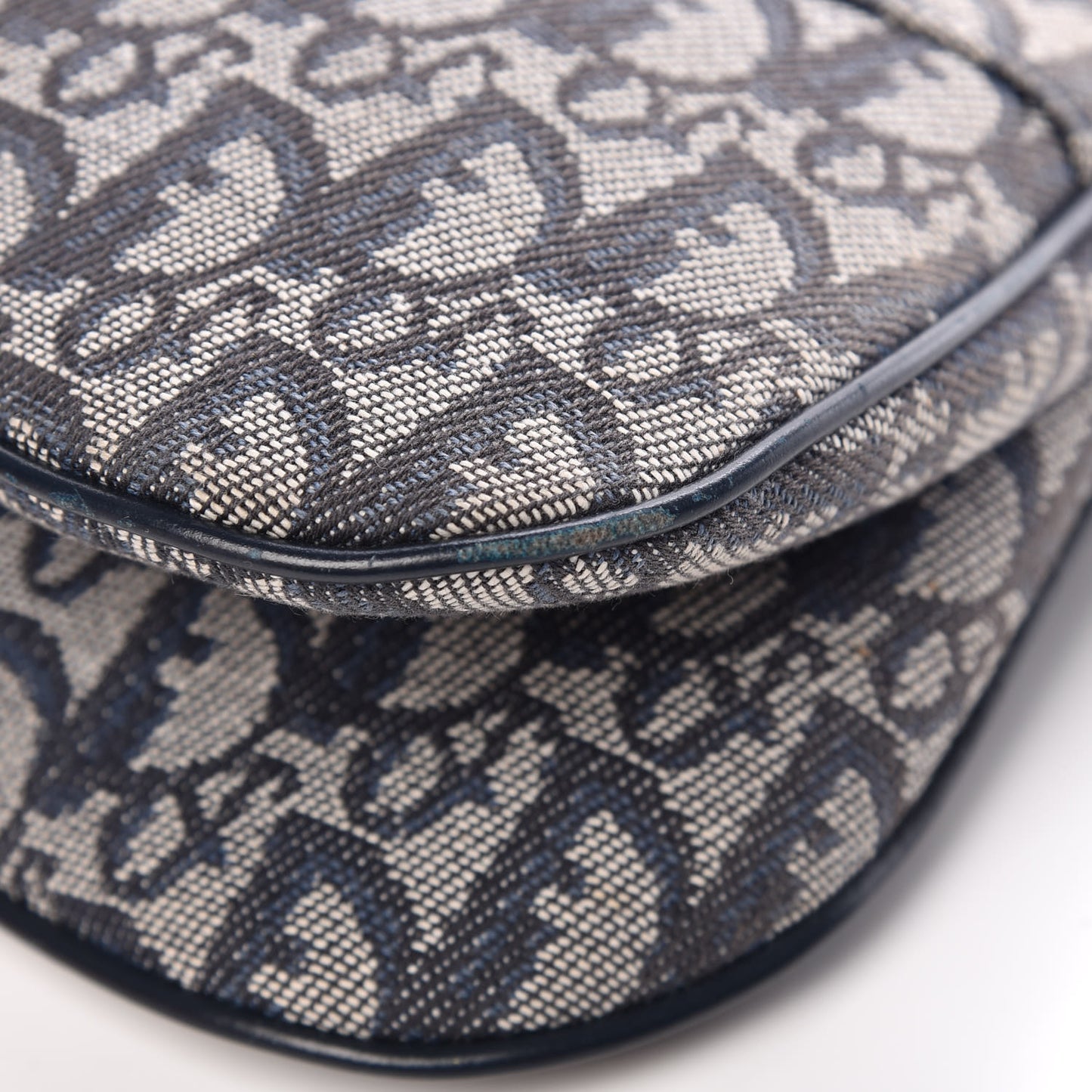 Monogram Double Saddle Bag Blue