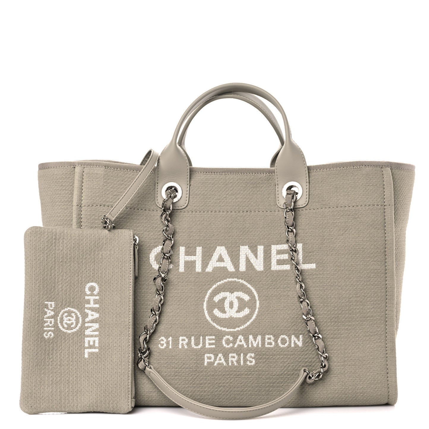 Mixed Fibers Medium Deauville Tote Grey