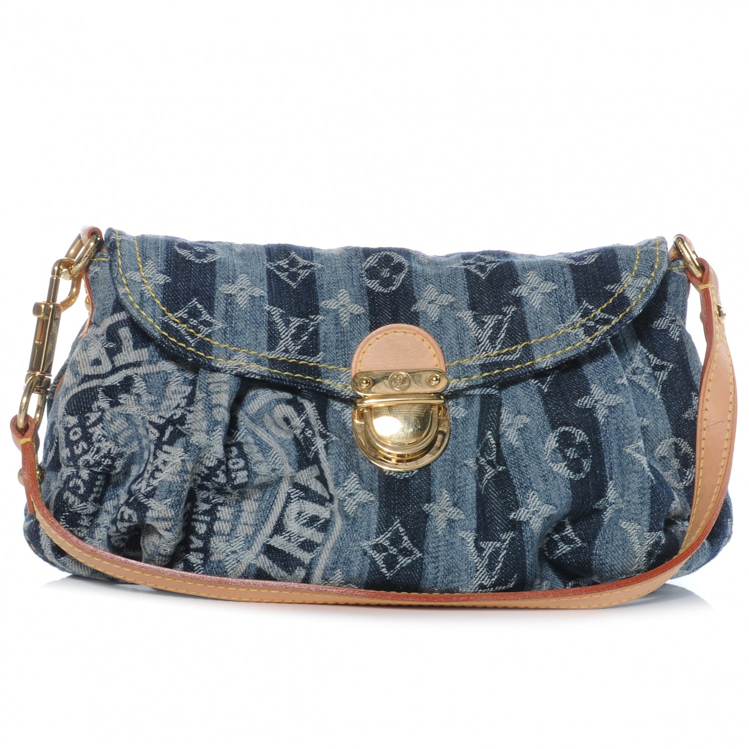 Louis Vuitton Denim Raye Mini Pleaty 1 of 7