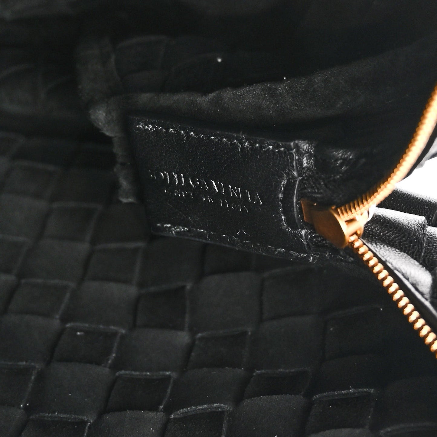 Nappa Intrecciato Medium Loop Camera Bag Black