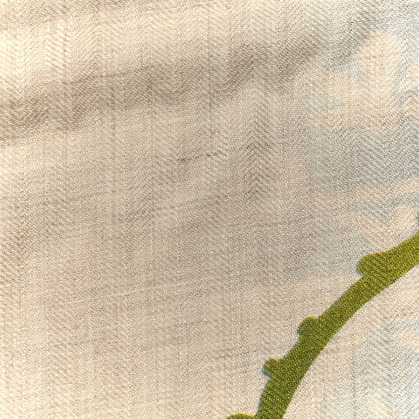 Cashmere Silk Etrier Chromatique Scarf 100 Bleu Jaune Vert