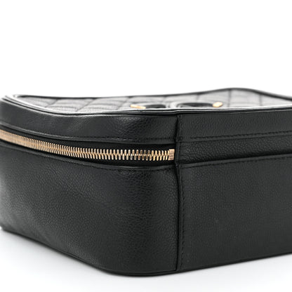 Chanel Caviar Quilted Large CC Filigree Vanity Case Black 11 of 12