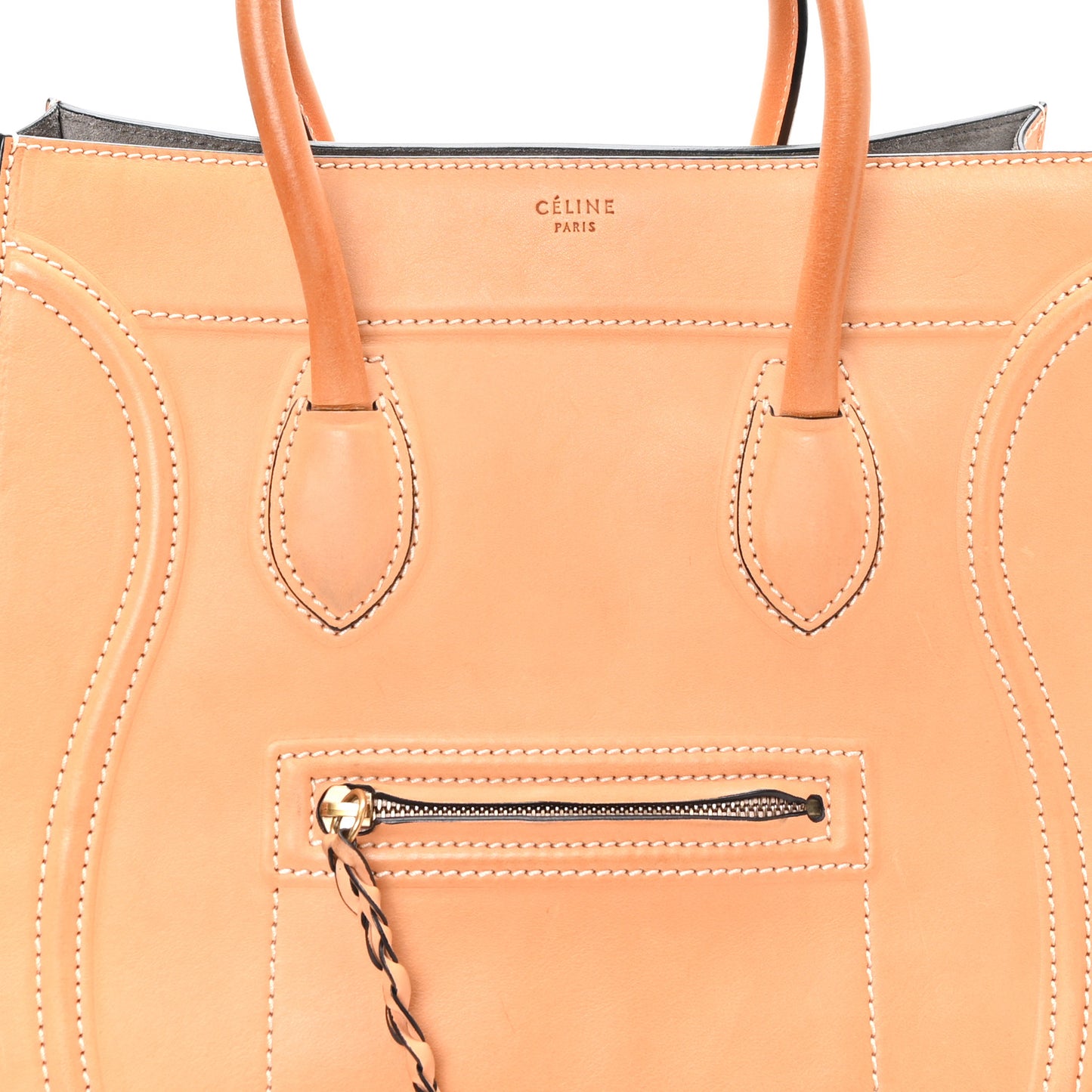 Natural Calfskin Medium Phantom Luggage Beige