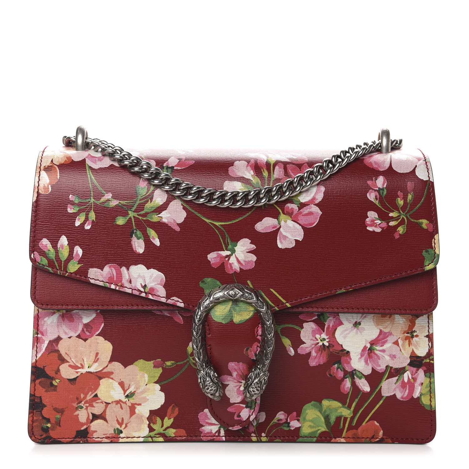 Gucci Calfskin Blooms Print Medium Dionysus Shoulder Bag Romantic Cherry Multicolor 1 of 10