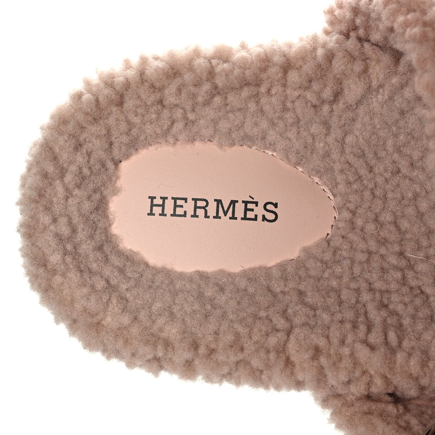 Hermes Woolskin Womens Chypre Sandals 40 Bois De Santal 8 of 12