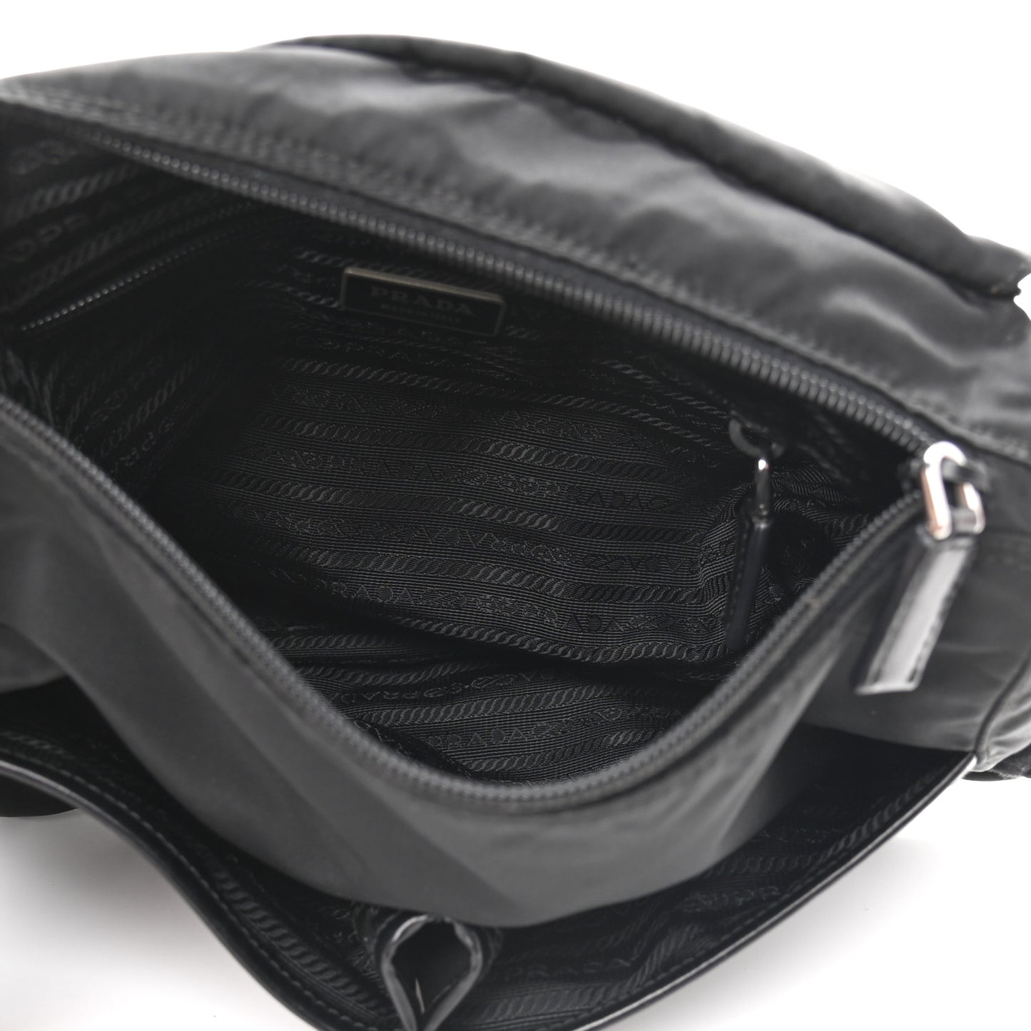 Tessuto Nylon Messenger Bag Black