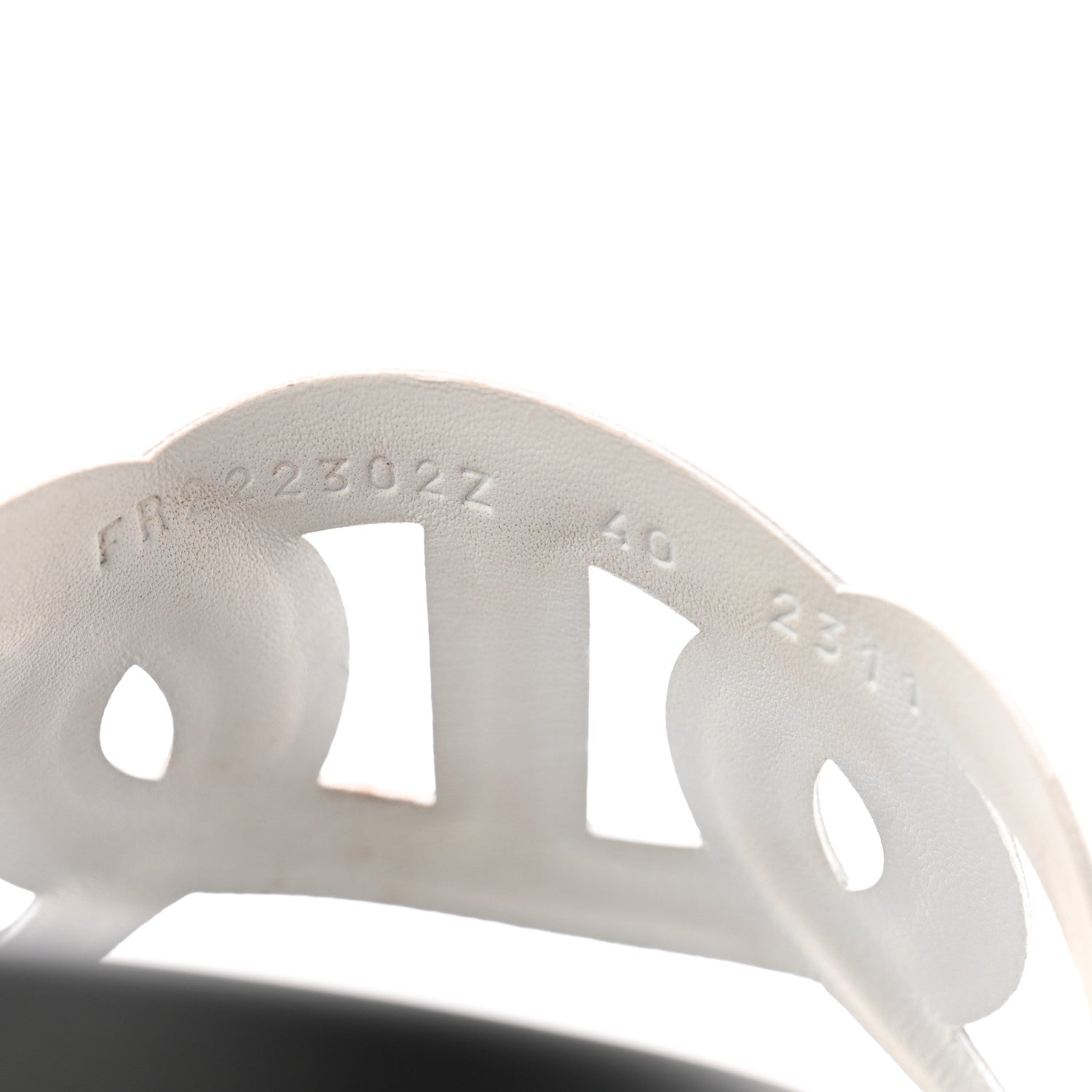 Hermes Nappa Womens Extra Sandals 40 White 8 of 11