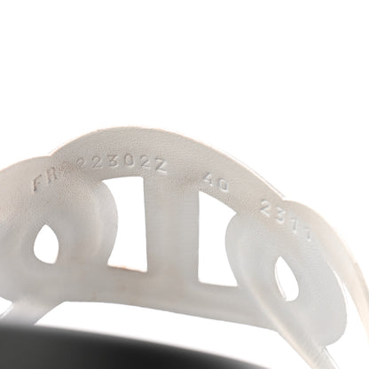 Hermes Nappa Womens Extra Sandals 40 White 8 of 11