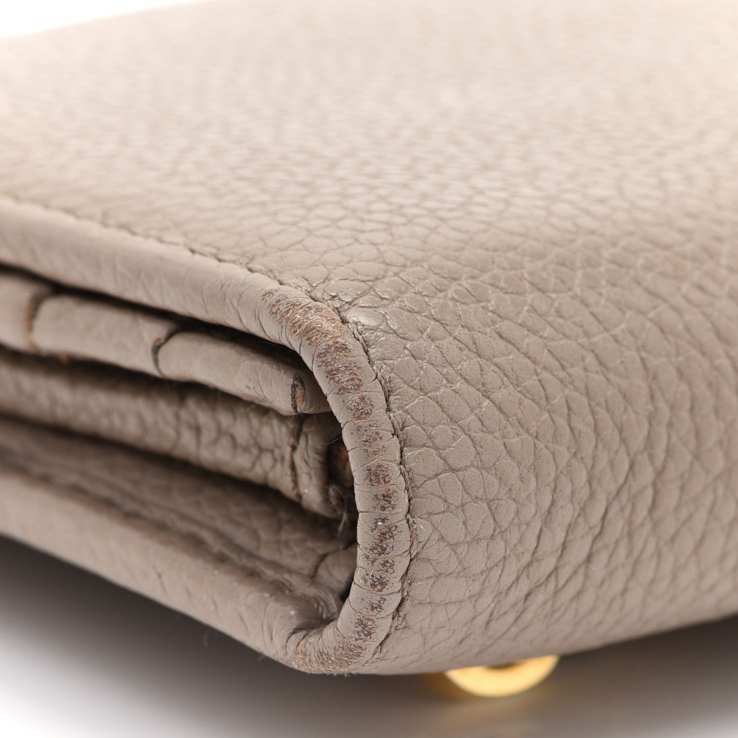 Vitello Daino Continental Flap Wallet Cammeo