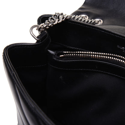 Saint Laurent Calfskin Y Quilted Monogram Small Loulou Chain Satchel Black 10 of 19