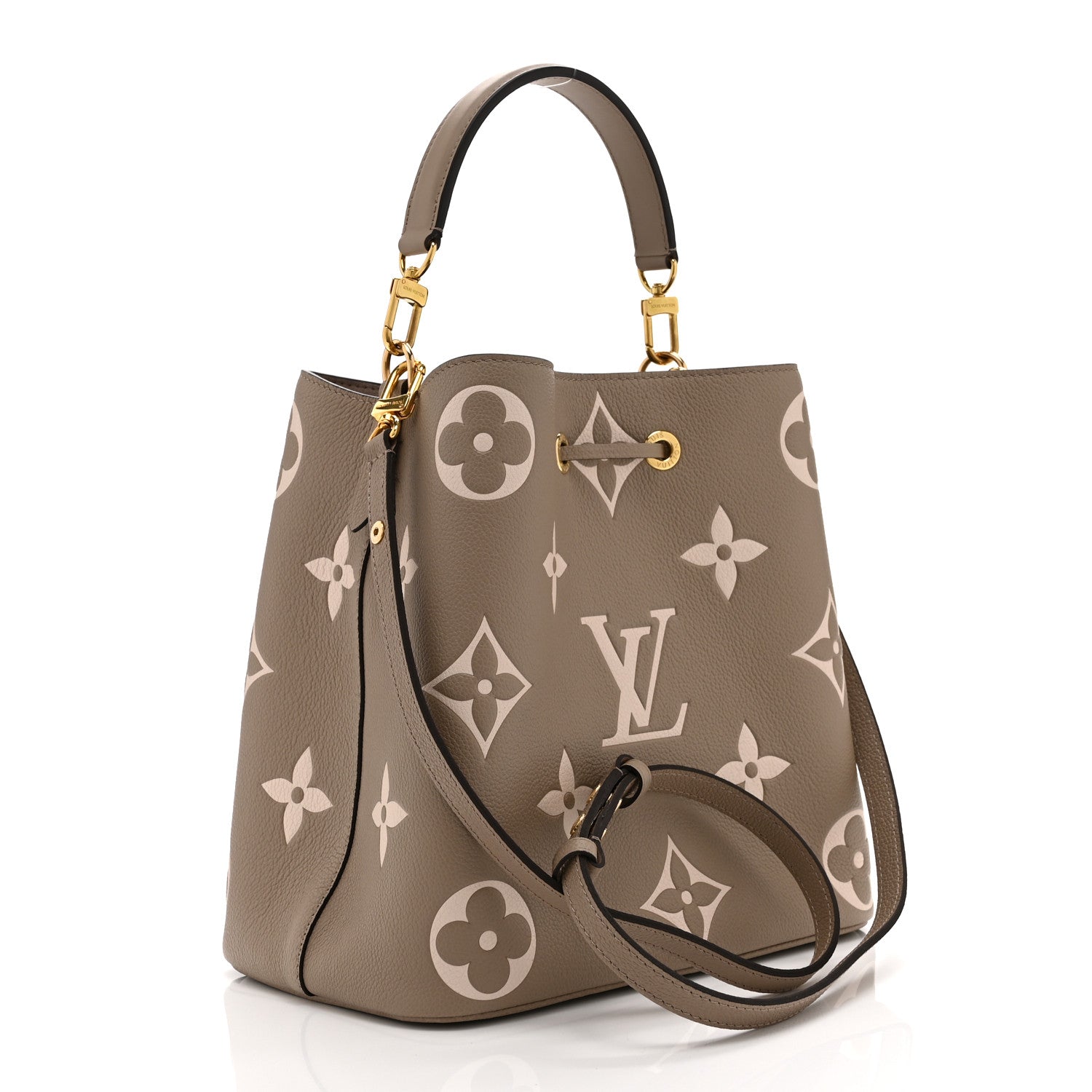 Louis Vuitton Empreinte Monogram Giant Neonoe MM Tourterelle Creme 4 of 10