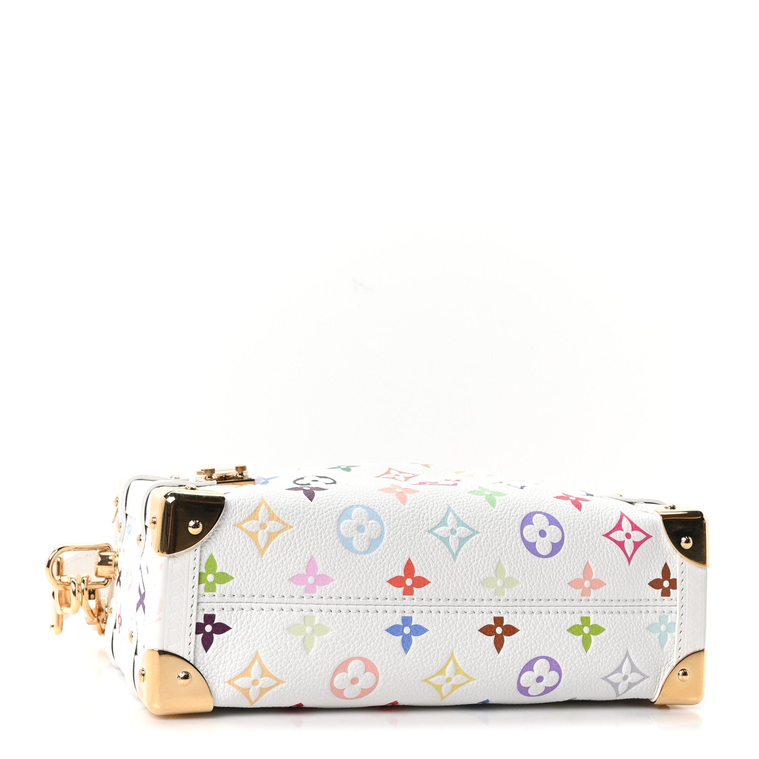 Louis Vuitton LV x TM Cowhide Monogram Multicolor Side Trunk MM White 4 of 9