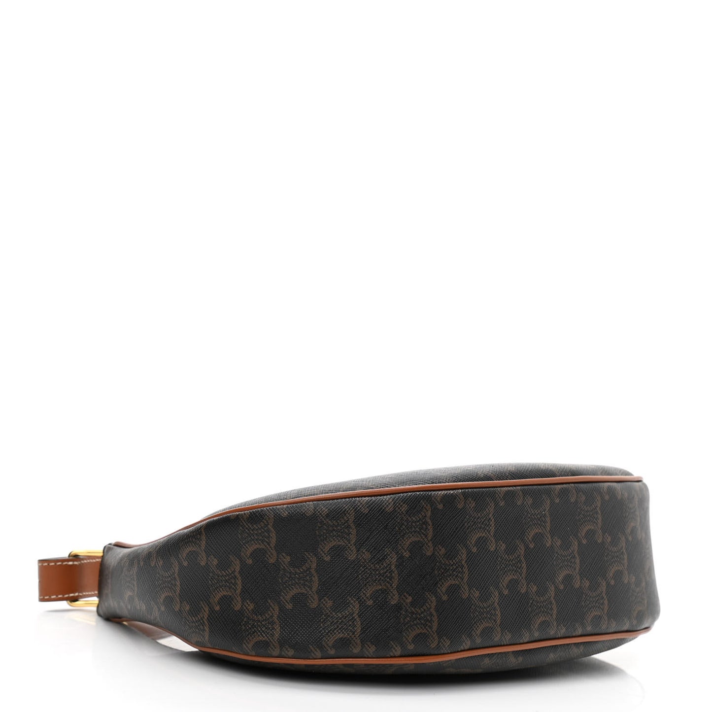 Triomphe Canvas Calfskin Ava Shoulder Bag Tan