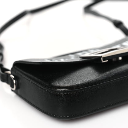Fendi X MARC JACOBS Nappa Logo Phone Baguette Black 8 of 9