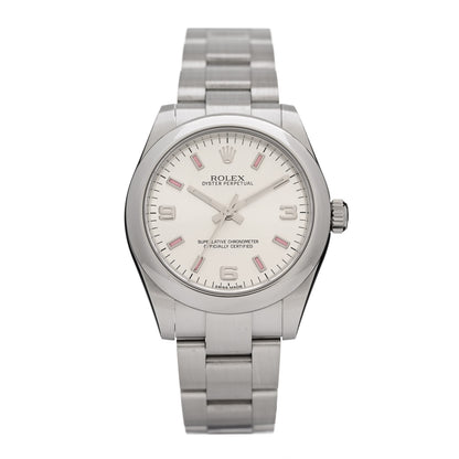 Rolex Stainless Steel 31mm Oyster Perpetual Watch Pink Index 177200 1 of 5