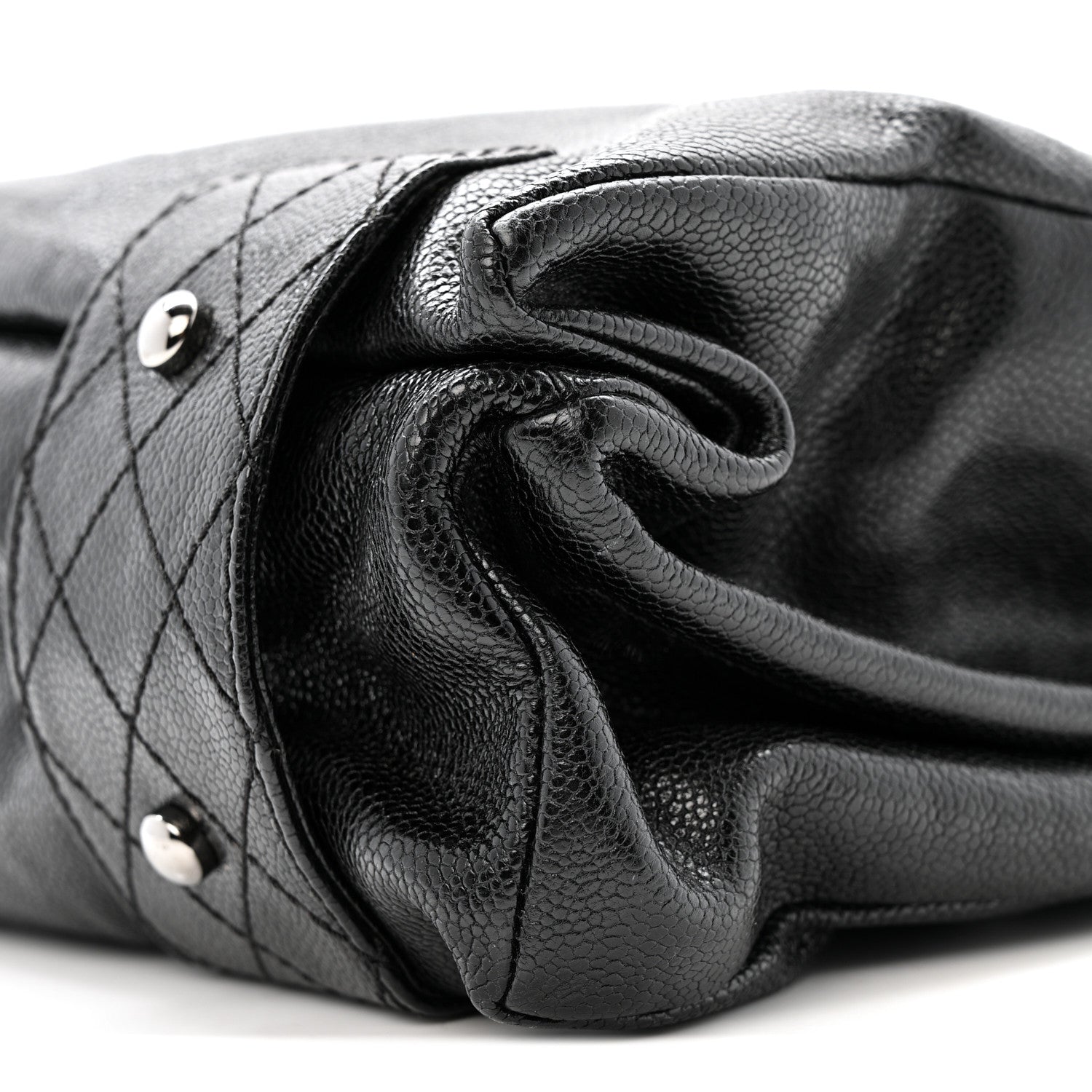 Chanel Glazed Caviar Pocket In The City Tote Black 11 of 16