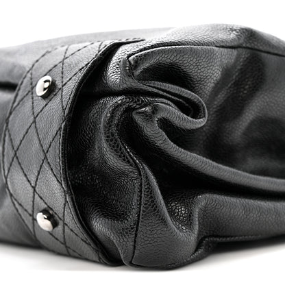 Chanel Glazed Caviar Pocket In The City Tote Black 11 of 16