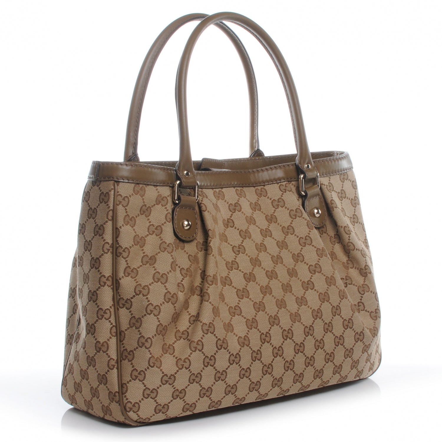 Gucci Monogram Medium Sukey Top Handle Tote Beige Brown 3 of 8