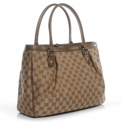 Gucci Monogram Medium Sukey Top Handle Tote Beige Brown 3 of 8