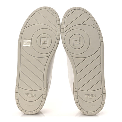 Fendi Calfskin Mens Fendi Match Low Top Sneakers 7 White Beige 7 of 10