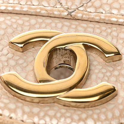 Chanel Pearly Caviar Quilted Mini Rectangular Flap Beige 24 of 26