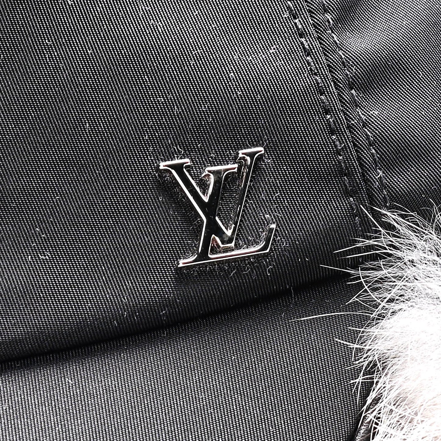 Nylon Rabbit Fur Wilderness Chapka Hat Grey