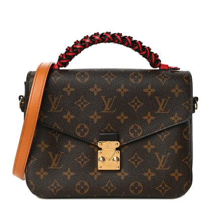 Louis Vuitton Monogram Braided Pochette Metis Coquelicot 1 of 10