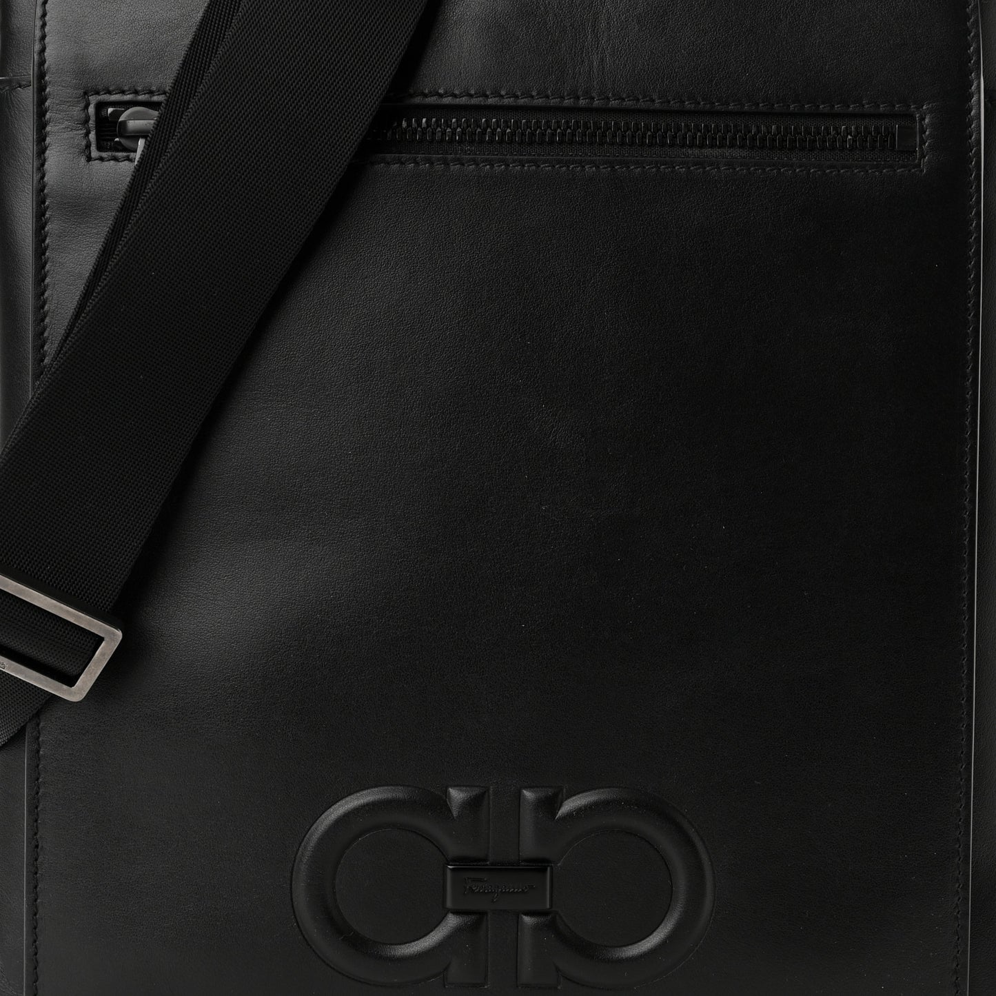 Calfskin Firenze Crossbody Bag Black