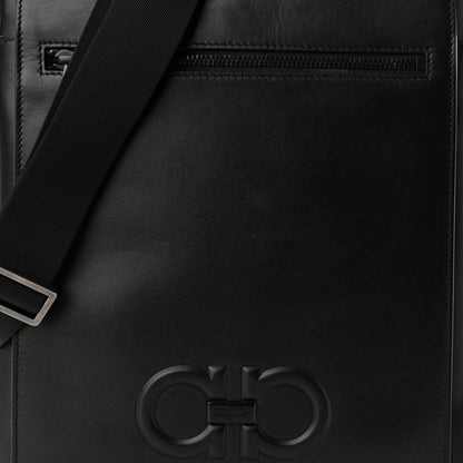 Salvatore Ferragamo Calfskin Firenze Crossbody Bag Black 7 of 9