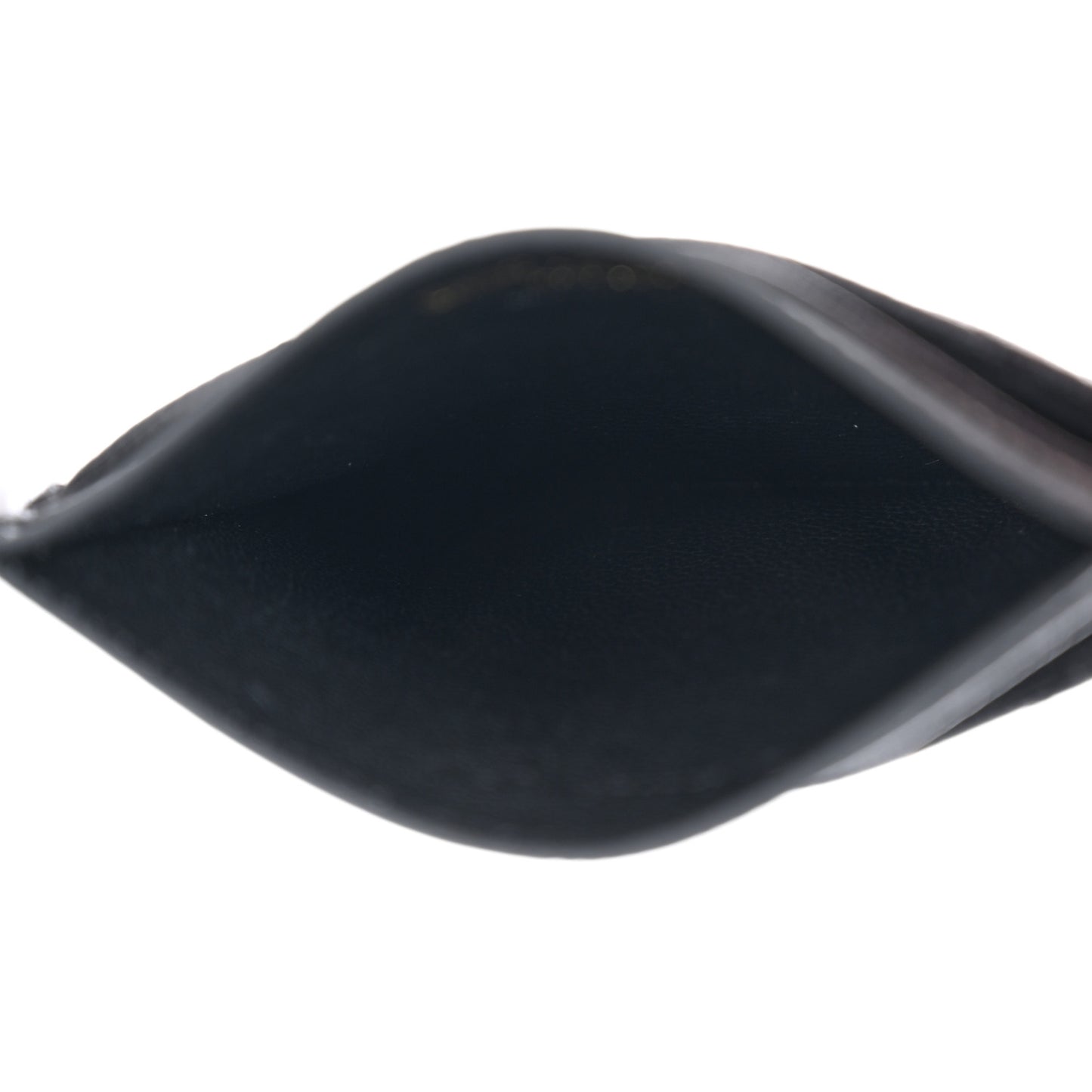 Grain De Poudre Matelasse Chevron Monogram Credit Card Case Black