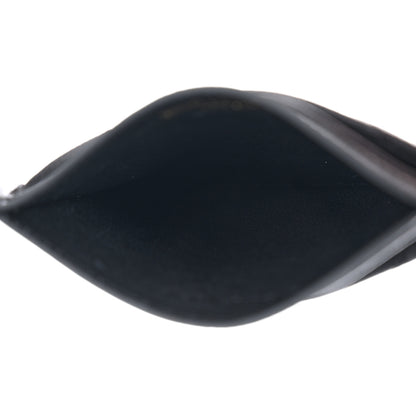 Saint Laurent Grain De Poudre Matelasse Chevron Monogram Credit Card Case Black 6 of 8