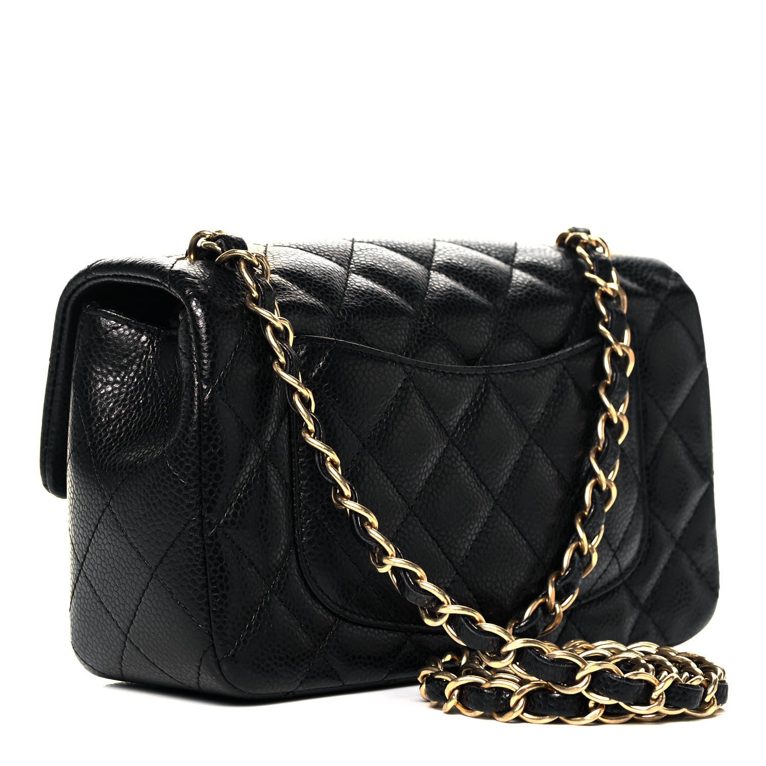 Chanel Caviar Quilted Mini Rectangular Flap Black 2 of 8