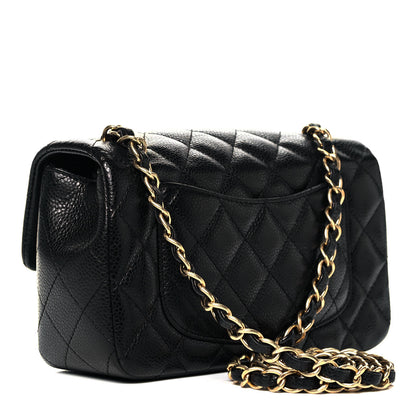 Chanel Caviar Quilted Mini Rectangular Flap Black 2 of 8