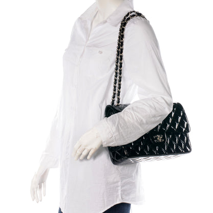 Chanel Patent Jumbo Double Flap Black 2 of 8