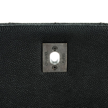Chanel Caviar Quilted Medium Coco Handle Flap Black 6 of 8