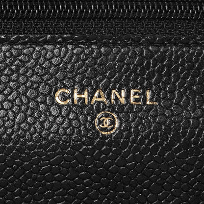Chanel Caviar Quilted Wallet On Chain WOC Black 6 of 10