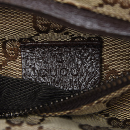 Gucci GG Monogram Double Pocket Belt Bag Dark Brown 6 of 7